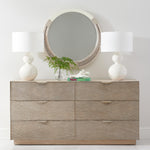 Jonathan Charles Water Capillary Cast Metal Texture Double Dresser