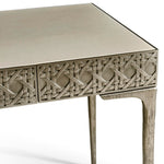 Jonathan Charles Water Cnoidal Carved Metal Desk