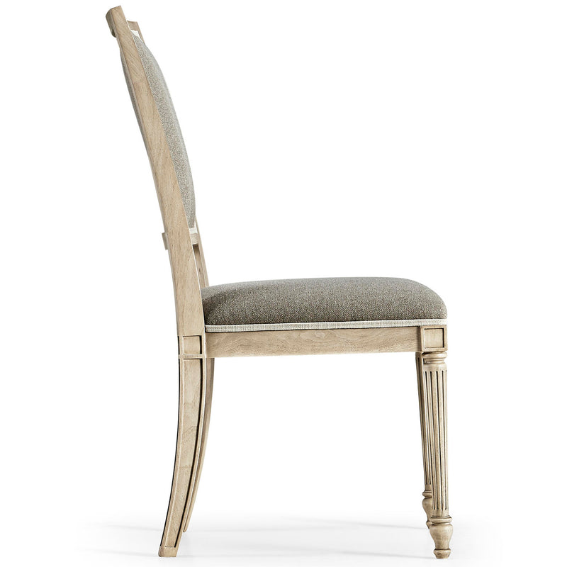 Jonathan Charles Timeless Flare Upholstered Flared Top Side Chair