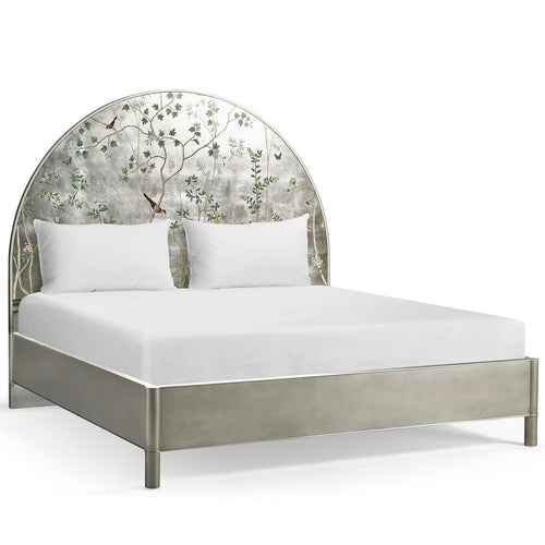 Jonathan Charles Shimmering Moon Half Round King Panel Bed