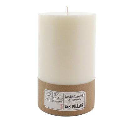 Ivory Pillar Candle Set of 2