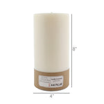 Ivory Pillar Candle Set of 2