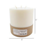 Ivory Pillar Candle Set of 2