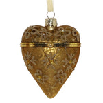 Heart Locket Ornament Set of 3