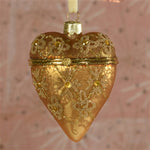 Heart Locket Ornament Set of 3