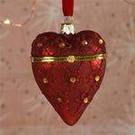 Heart Locket Ornament Set of 3