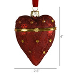 Heart Locket Ornament Set of 3