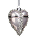 Mercury Glass Heart Ornament Set of 3