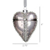 Mercury Glass Heart Ornament Set of 3