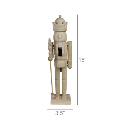 Wooden Nutcracker Sculpture