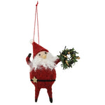 Dancing Santa Ornament Set of 3