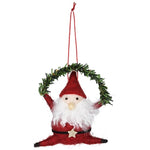 Dancing Santa Ornament Set of 3