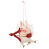 Cupid Pig Ornament Set of 3