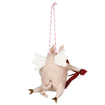 Cupid Pig Ornament Set of 3