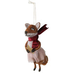 Fancy Fox Ornament Set of 3