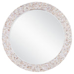 Currey & Co Uma Mother of Pearl Round Mirror