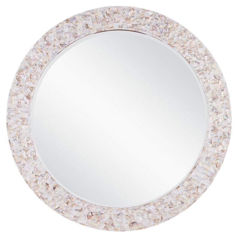 Currey & Co Uma Mother of Pearl Round Mirror