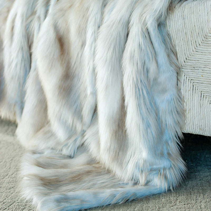 Fabulous Furs Siberian Fox Faux Fur Throw Blanket