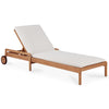 Ethnicraft Jack Outdoor Adjustable Lounger Thin Cushion Set