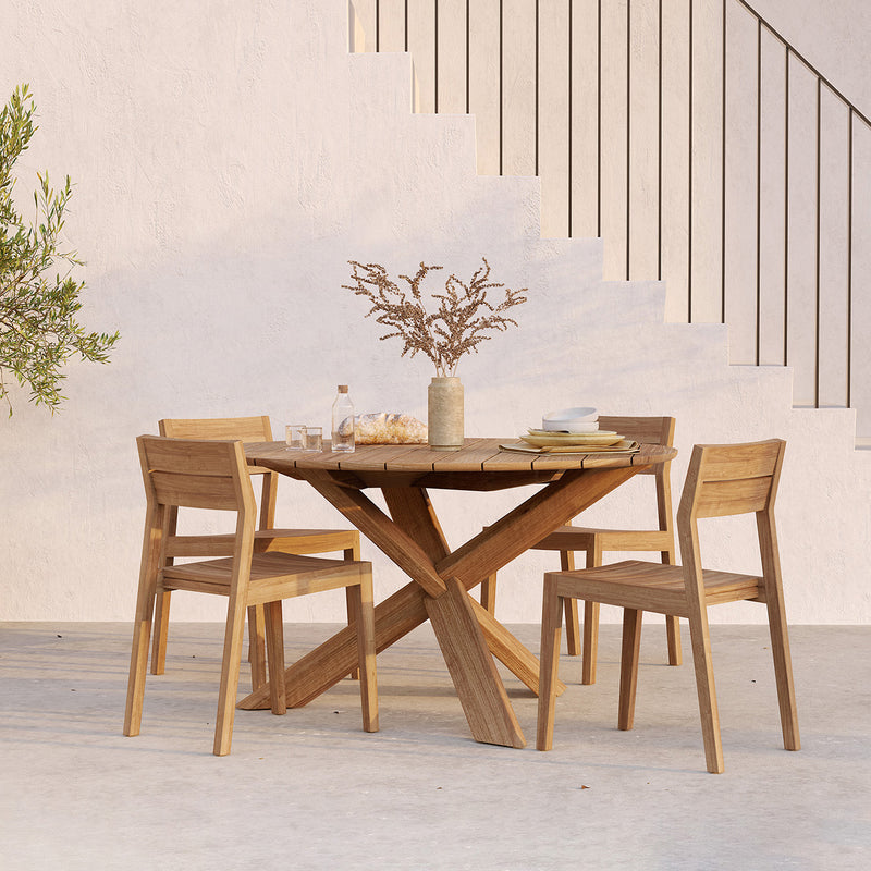 Ethnicraft Circle Outdoor Dining Table