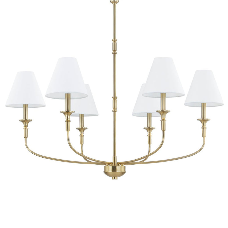 Forty West Barton Brass Chandelier