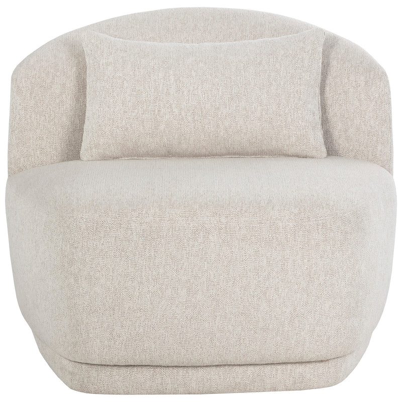 Sunpan Soraya Swivel Armless Chair