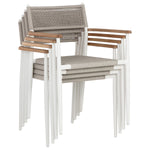 Sunpan Kona Outdoor Stackable Dining Armchair Set of 2