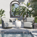 Sunpan Allariz Outdoor Swivel Armchair