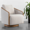 Sunpan Tasia Effie Linen Swivel Lounge Chair