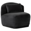 Sunpan Soraya Shadow Gray Swivel Armless Chair