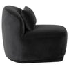 Sunpan Soraya Shadow Gray Swivel Armless Chair