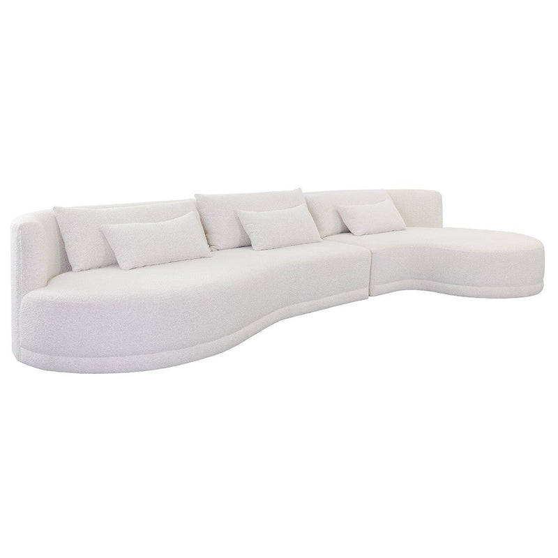 Sunpan Laken Chaise Sectional Sofa