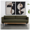 Sunpan Saul Copenhagen Olive Sofa