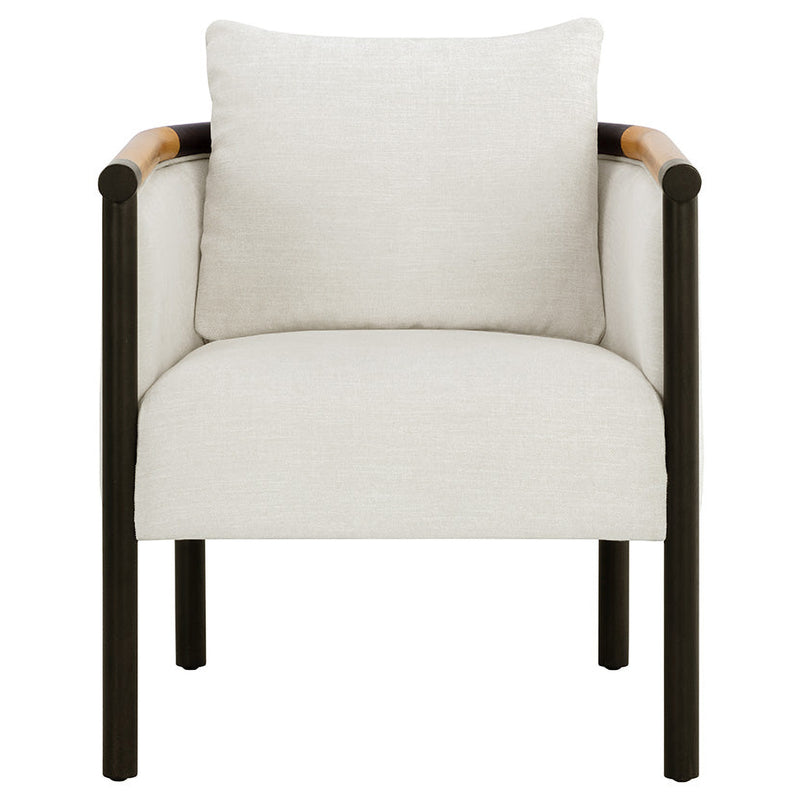 Sunpan Wilder Heather Ivory Tweed Lounge Chair