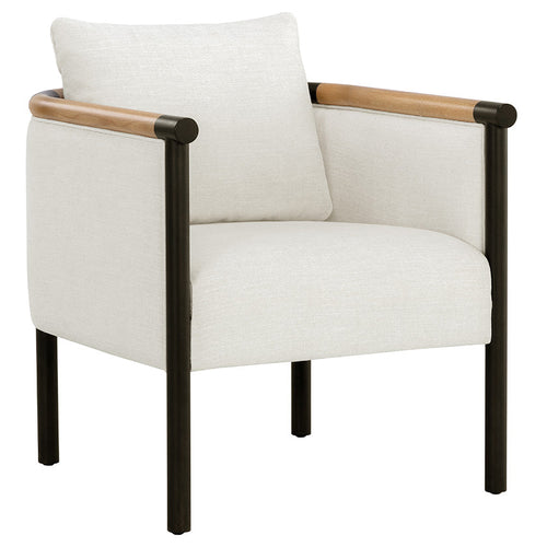 Sunpan Wilder Heather Ivory Tweed Lounge Chair