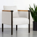 Sunpan Wilder Heather Ivory Tweed Lounge Chair