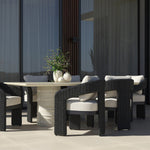 Sunpan Pylos Outdoor Dining Armchair Set of 2