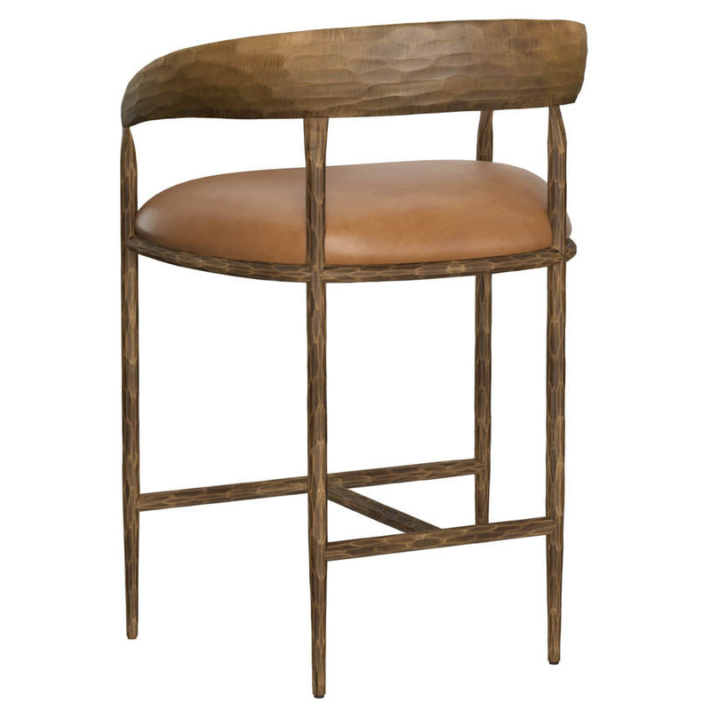 Sunpan Zanatta Tan Counter Stool Set of 2