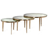 Interlude Home Jan Circular Bunching Table Set of 3