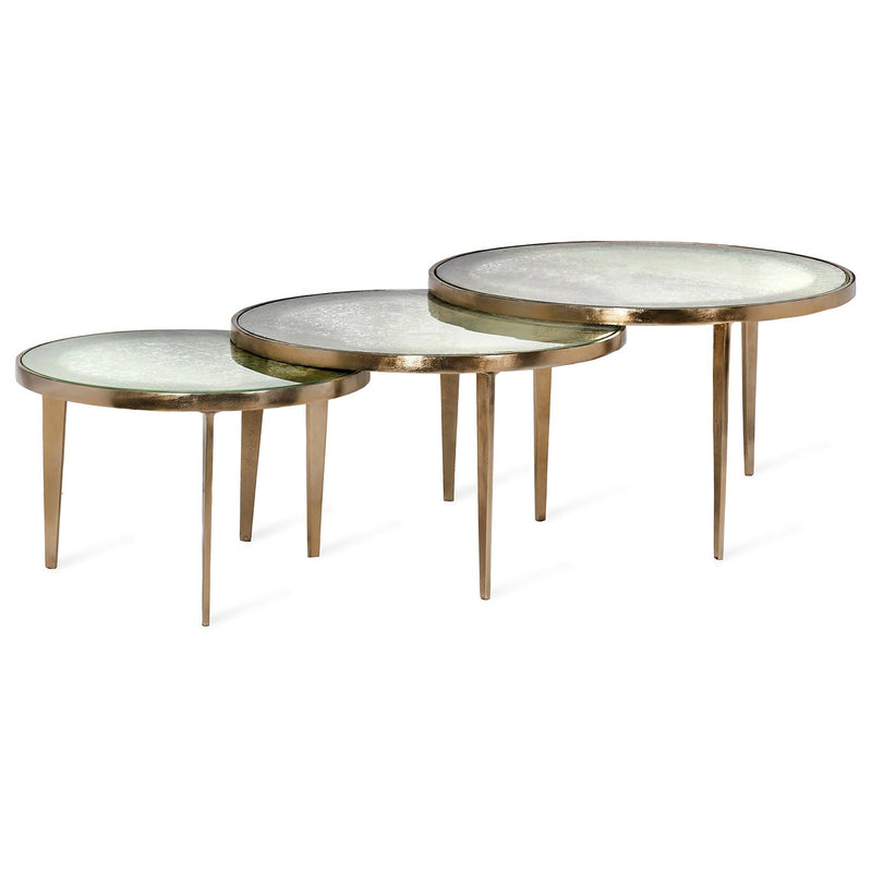 Interlude Home Jan Circular Bunching Table Set of 3