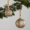 Diamond Etched Globe Ornament Set of 6