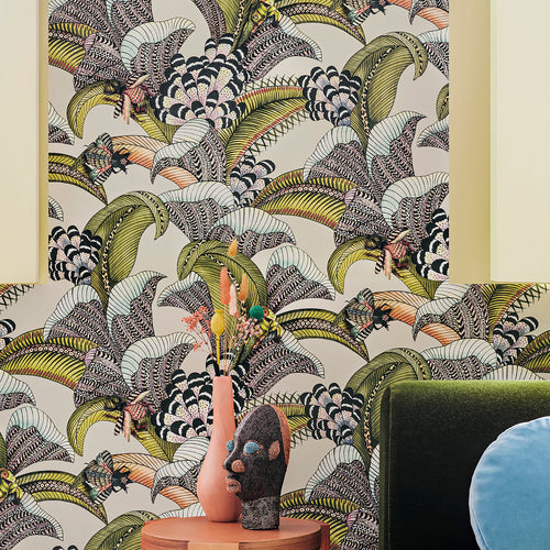 Cole & Son Ardmore Jabula Hoopoe Leaves Wallpaper