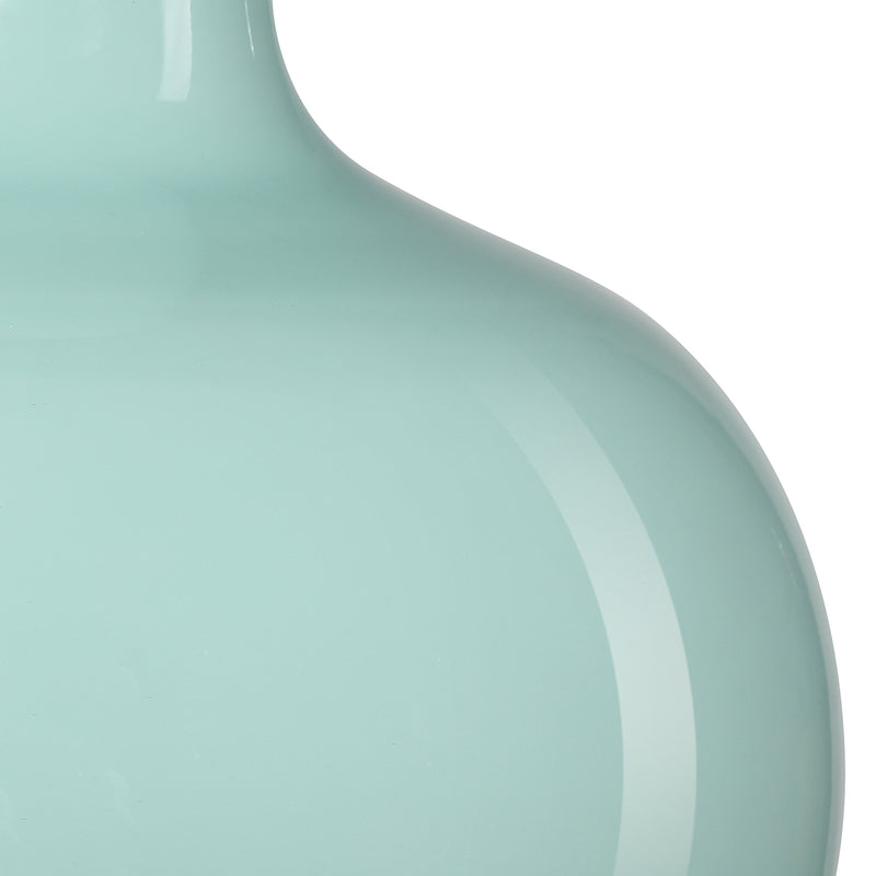 Currey & Co Celadon Green Straight Neck Vase