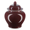 Currey & Co Oxblood Temple Jar