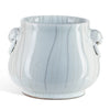 Currey & Co Celadon Crackle Basket Planter - Final Sale