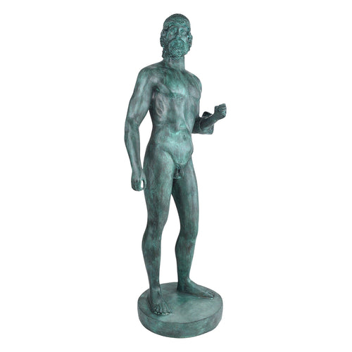 Currey & Co Standing Greek Warrior Bronze Sculpture - Final Sale