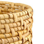 Currey & Co Kyoto Rattan/White Vase - Final Sale