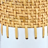 Currey & Co Kyoto Rattan/White Vase - Final Sale