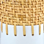 Currey & Co Kyoto Rattan/White Vase - Final Sale