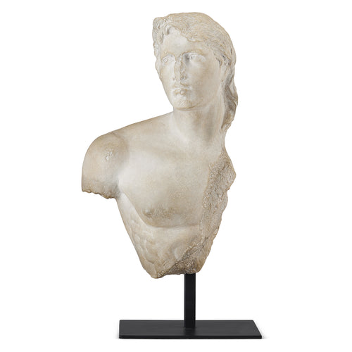 Currey & Co Young Royal Greek Torso Sculpture